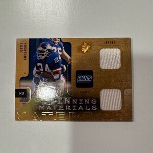 Trading Card with Gold Accent of Otis Anderson mint condition serial numbered
